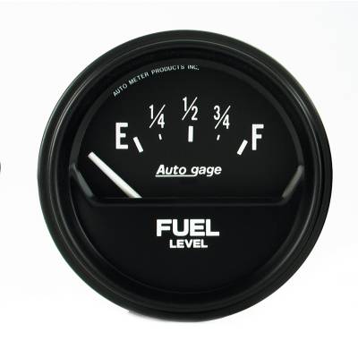 AutoMeter - AutoMeter 2316 Autogage Fuel Level Gauge 0-90Ohm 2-5/8" Short Sweep for GM