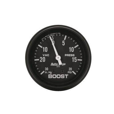AutoMeter - AutoMeter 2310 Autogage Vacuum/Boost Mech Gauge 30" HG/20PSI 2-5/8" Full Sweep