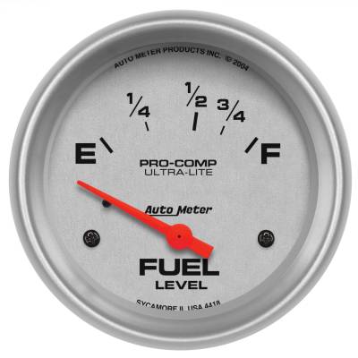 AutoMeter - AutoMeter 4418 Ultra-Lite Air Core Fuel Level Gauge 16-158Ohm 2-5/8"