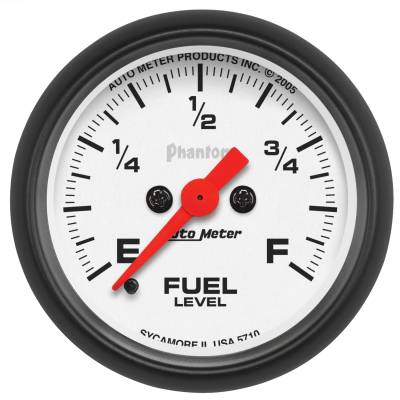 AutoMeter - AutoMeter 5710 Phantom Fuel Level 0-280Ohm 2-1/16" Stepper Motor Programmable