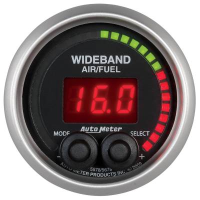 AutoMeter - AutoMeter 5678 Elite Series Wideband Air/Fuel Ratio Gauge 6:1-20:1 AFR 2-1/16"