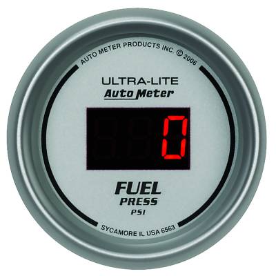 AutoMeter - AutoMeter 6563 Ultra-Lite Fuel Pressure Gauge 5-100PSI 2-1/16"