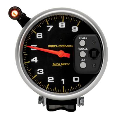 AutoMeter - AutoMeter 6851 Pro-Comp Pedestal Tachometer w/Quick Lite & Peak Memory 9K RPM 5"