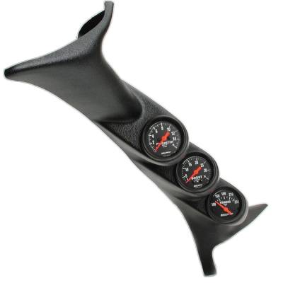 AutoMeter - AutoMeter 7072 Triple Pillar Pod Gauge 100-250F/1600F for 99-07 Ford Superduty