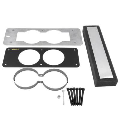 AutoMeter - AutoMeter 50102 Dual Gauge Cage Mount Kit Black 2-5/8" for 87-93 Mustang Fox