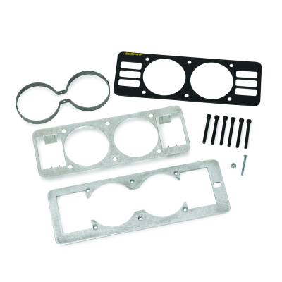 AutoMeter - AutoMeter 50101 Dual Gauge Cage Mount w/Vent Black 2-5/8" for 87-93 Mustang Fox