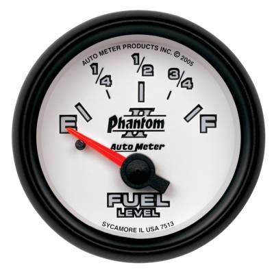 AutoMeter - AutoMeter 7513 Air Core Phantom II Fuel Level Gauge 0-90Ohm 2-1/16" for GM SSE