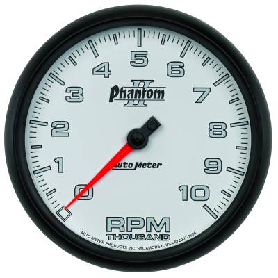 AutoMeter - AutoMeter 7598 Phantom II In-Dash Tachometer Gauge 0-10000RPM 5"