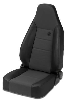 Bestop - Bestop 39438-15 Trailmax II Sport Fabric/Vinyl Front Seat Blk for 76-86 CJ/YJ/TJ