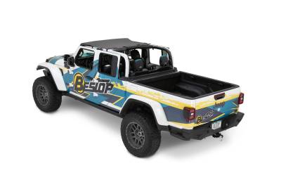 Bestop - Bestop 52606-35 Header Targa Bikini Top Black Diamond for 18-24 Gladiator JT/JL