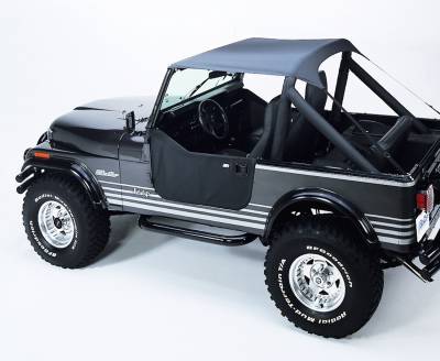 Bestop - Bestop 52508-09 Traditional Bikini Top Charcoal/Gray for 76-86 Jeep CJ7/YJ