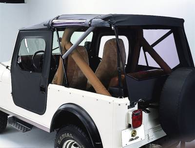 Bestop - Bestop 51408-01 Tigertop Black Crush Soft Top for 76-86 Jeep CJ7