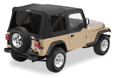 Bestop - Bestop 51123-15 Replace-A-Top w/o Hardware Black Denim for 88-95 Wrangler YJ
