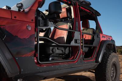 Bestop - Bestop 51740-01 Front Element Tube Doors Matte Black for 20-25 Gladiator JL/JT