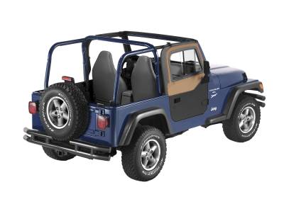 Bestop - Bestop 51787-37 Front Upper Half Door Sliders Spice for 97-06 Jeep Wrangler TJ