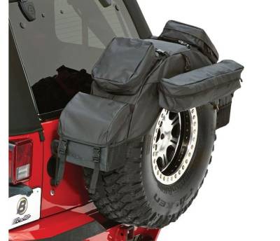 Bestop - Bestop 54133-35 RoughRider Spare Tire Organizer 30-33"Tire for 87-95 Wrangler YJ