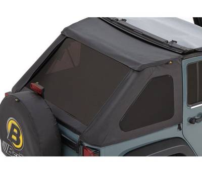Bestop - Bestop 58223-35 Soft Top Window Set Black Diamond for 07-18 Jeep Wrangler JK 4DR