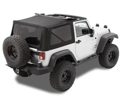 Bestop - Bestop 79836-17 Replace-A-Top w/o Hardware Black Twill for 07-09 Wrangler JK 2DR