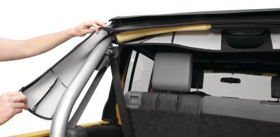 Bestop - Bestop 80025-35 Sport Bar Pad & Cover Set Black Diamond for 07-18 Jeep JK 4DR