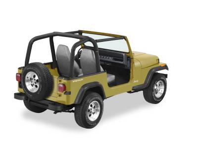 Bestop - Bestop 80009-15 Sport Bar Pad & Cover Set Black Denim for 92-95 Wrangler YJ