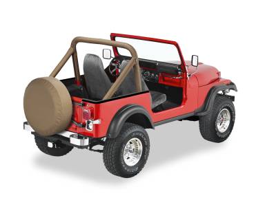 Bestop - Bestop 80007-04 Tan Sport Bar Pad & Cover Set for 80-86 Jeep CJ5 & CJ7