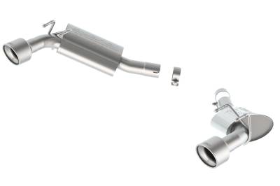 Borla - Borla 11774 Touring Axle-Back Exhaust Single Split Rear Exit 10-13 Camaro SS 6.2