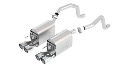 Borla - Borla 11812 ATAK Axle-Back Exhaust Dual Split Rear Exit 09-13 Corvette 6.2L RWD