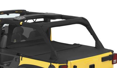 Bestop - Bestop 90034-35 Duster Deck Cover Exension Black Diamond for 07-18 Jeep JK 4DR