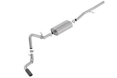 Borla - Borla 140793BC Touring Cat-Back Exhaust Truck Side Exit 19-26 Silv/Sra 1500 5.3L