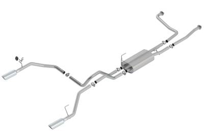 Borla - Borla 140796 S-Type Cat-Back Exhaust Single Split Rear Exit for 16-24 Titan 5.6L