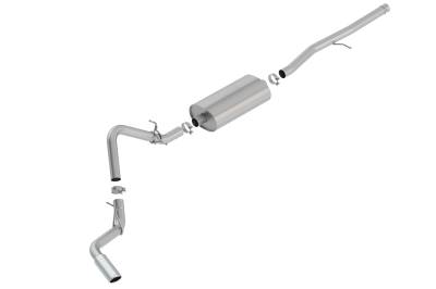 Borla - Borla 140793 Touring Cat-Back Exhaust Truck Side Exit 19-26 Silv/Sra 1500 5.3L