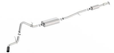 Borla - Borla 140800BC S-Type Cat-Back Exhaust Truck Side Exit 19-26 Silv/Sra 1500 2.7L