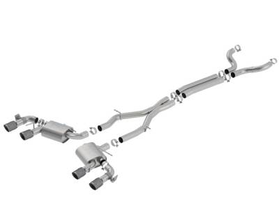 Borla - Borla 140727CFBA ATAK Cat-Back Exhaust Dual Split Rear Exit for 17-24 Camaro ZL1