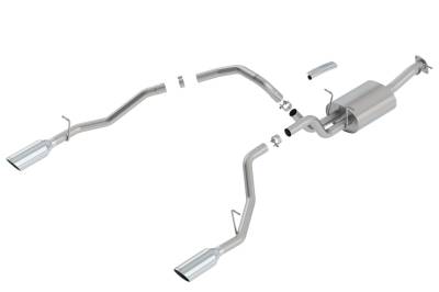 Borla - Borla 140752 S-Type Cat-Back Exhaust One Split Rear Exit for 19-26 RAM 1500 5.7L