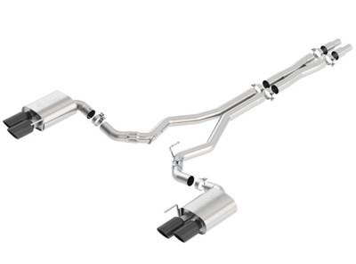 Borla - Borla 140746BC ATAK Cat-Back Exhaust Dual Split Rear Exit 18-23 Mustang GT 5.0L