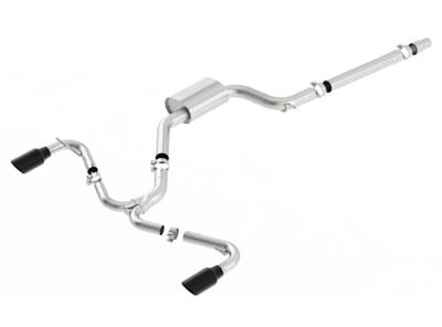 Borla - Borla 140750BC S-Type Cat-Back Exhaust One Split RR Exit for 15-17 VW GTI 2.0L