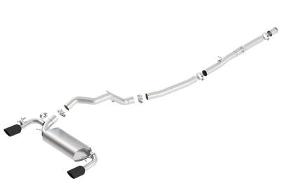 Borla - Borla 140730BC ATAK Cat-Back Exhaust Single Split Rear Exit for 16-18 Focus RS