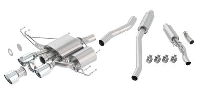 Borla - Borla 140738 ATAK Cat-Back Exhaust Triple Center Rear Exit for 17-21 Civic TypeR
