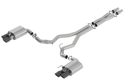 Borla - Borla 140743BC ATAK Cat-Back Exhaust Dual Split Rear Exit for 18-23 Mustang GT