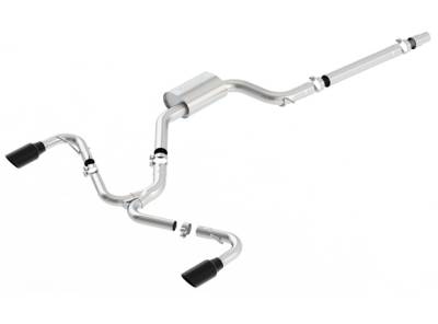 Borla - Borla 140751BC S-Type Cat-Back Exhaust One Split RR Exit for 18-21 VW GTI 2.0L