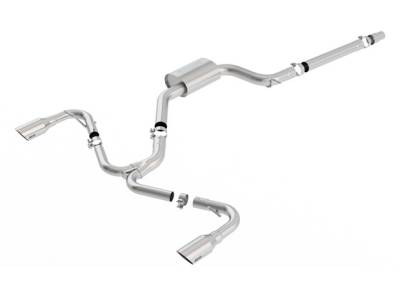 Borla - Borla 140751SB S-Type Cat-Back Exhaust One Split RR Exit for 18-21 VW GTI 2.0L