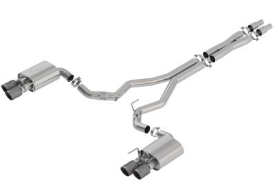 Borla - Borla 140743CFBA ATAK Cat-Back Exhaust Dual Split Rear Exit for 18-23 Mustang GT