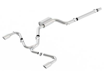 Borla - Borla 140750 S-Type Cat-Back Exhaust Single Split RR Exit for 15-17 VW GTI 2.0L