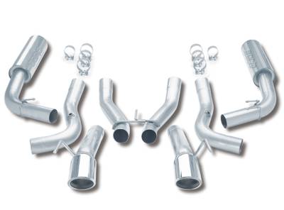 Borla - Borla 14663 S-Type Cat-Back Exhaust Dual Center Rear Exit for 96-02 Viper RT/10