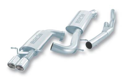 Borla - Borla 14902 S-Type Cat-Back Exhaust Dual Left Rear Exit for 00-02 Audi S4 2.7L