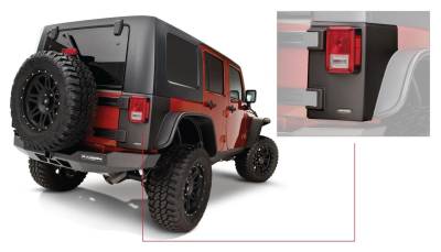 Bushwacker - Bushwacker Trail Armor Rear Corner Guards Black for Jeep JK 4DR 14010