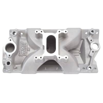 Edelbrock - Edelbrock 2901 Victor Jr. Sportsman 2V 23 DEG Intake Manifold Small Block Chevy