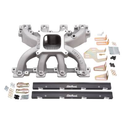 Edelbrock - Edelbrock 29086 Victor Jr. LS1 EFI Intake Manifold & Fuel Rail Kit Chevy SB LS1