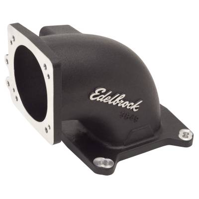 Edelbrock - Edelbrock 38493 Throttle Body Intake Elbow Upto 95mm Throttle Body