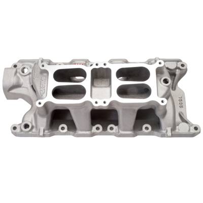 Edelbrock - Edelbrock 7535 Performer RPM Dual-Quad Air-Gap Intake Manifold 62-01 Ford SB